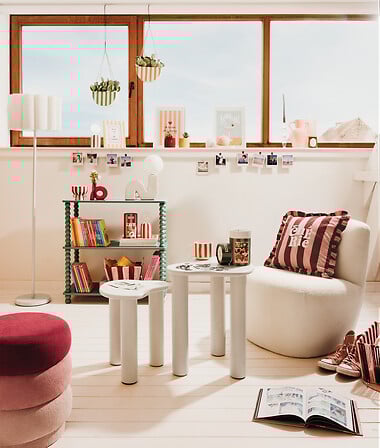 Table basse de l'atmosphère - Ø70xh45cm - beige