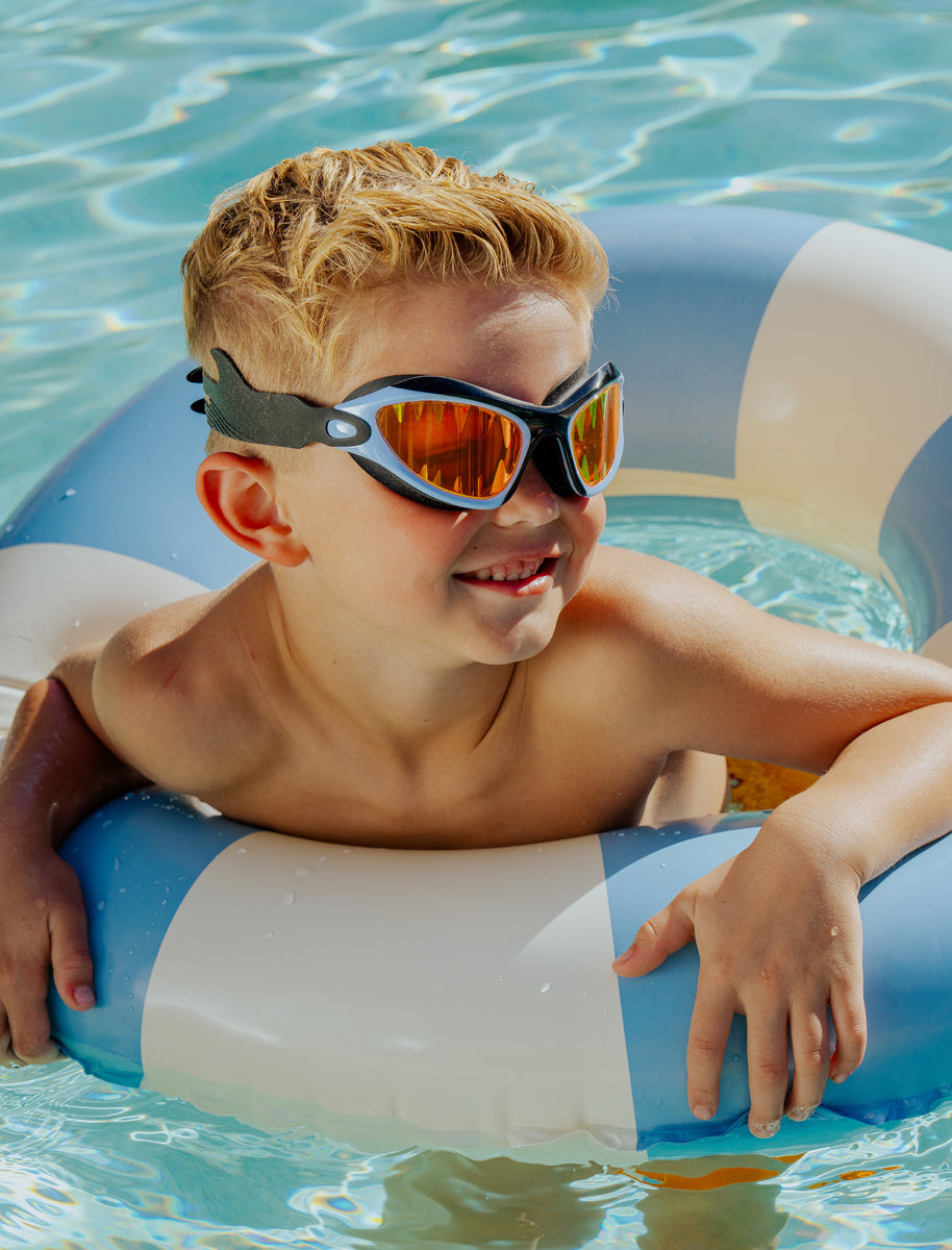 Petites Pommes Schwimmbrille - Hans Brille - Junior/Erwachsene - Cannes Blue