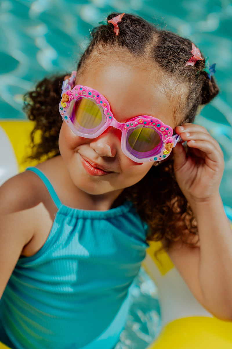 Petites Pommes Schwimmbrille - Hans Brille - Junior/Erwachsene - Cannes Blue