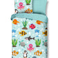 Good Morning Kids Housse de couette Seaworld - 140x220cm + 60x70cm - Coton - Multi