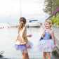 Great Pretenders Verkleedkledij Super-Duper Tutu met cape en masker - Roze/Blauw