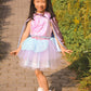 Great Pretenders Verkleedkledij Super-Duper Tutu met cape en masker - Roze/Blauw