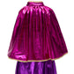 Great Pretenders Verkleedkledij Superheldin Ster jurk met cape en hoofdband - Magenta/Paars