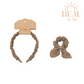 BEAU by Bo Mrs Ertha Accessoires pour cheveux - Bandeau + Chouchou - Olive