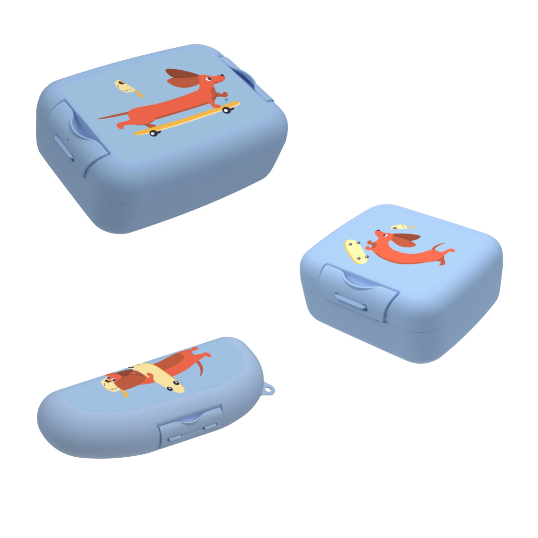 Bundel Cosy & Trendy Back to school set - Bananendoos/Snackdoos/Brooddoos - Dog
