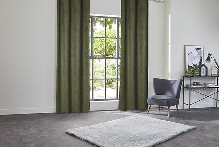 Atmosphera Insulating Taupe curtain with 140 x 260 cm - curtain window coverings - ready-made curtains with hooks and rings