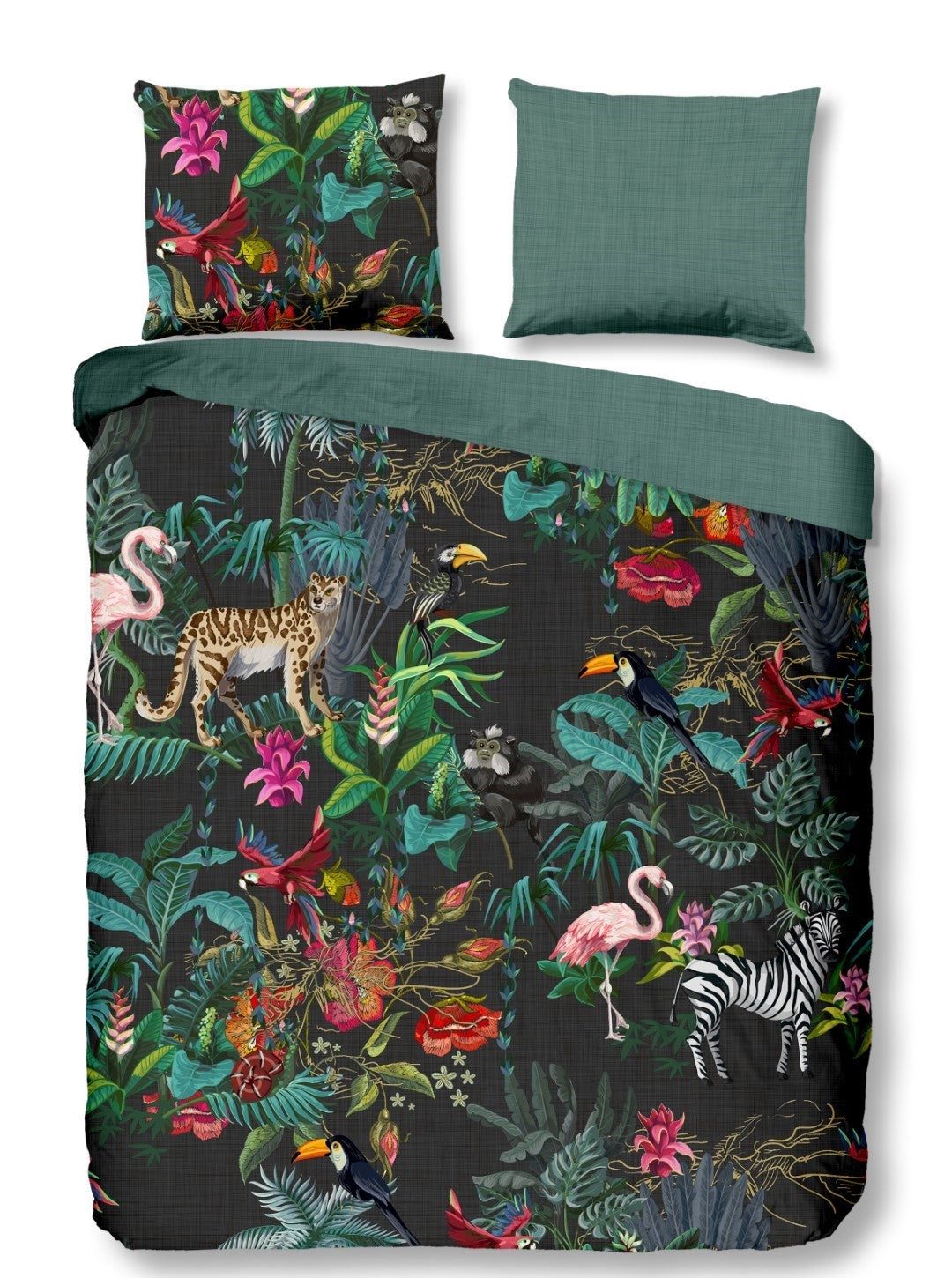 Good Morning Housse de couette Funky Jungle - Coton - Multi