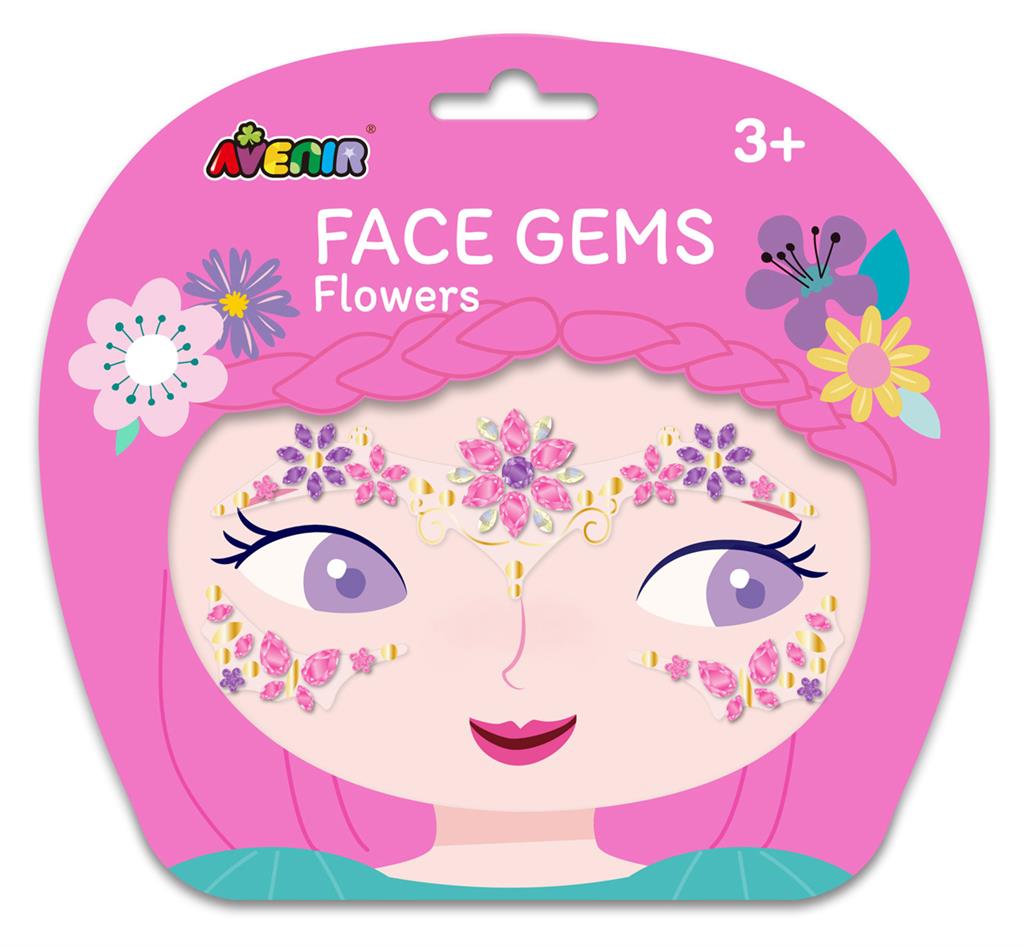 Avenir Verkleden Gezicht Juwelen Stickers - Bloemen
