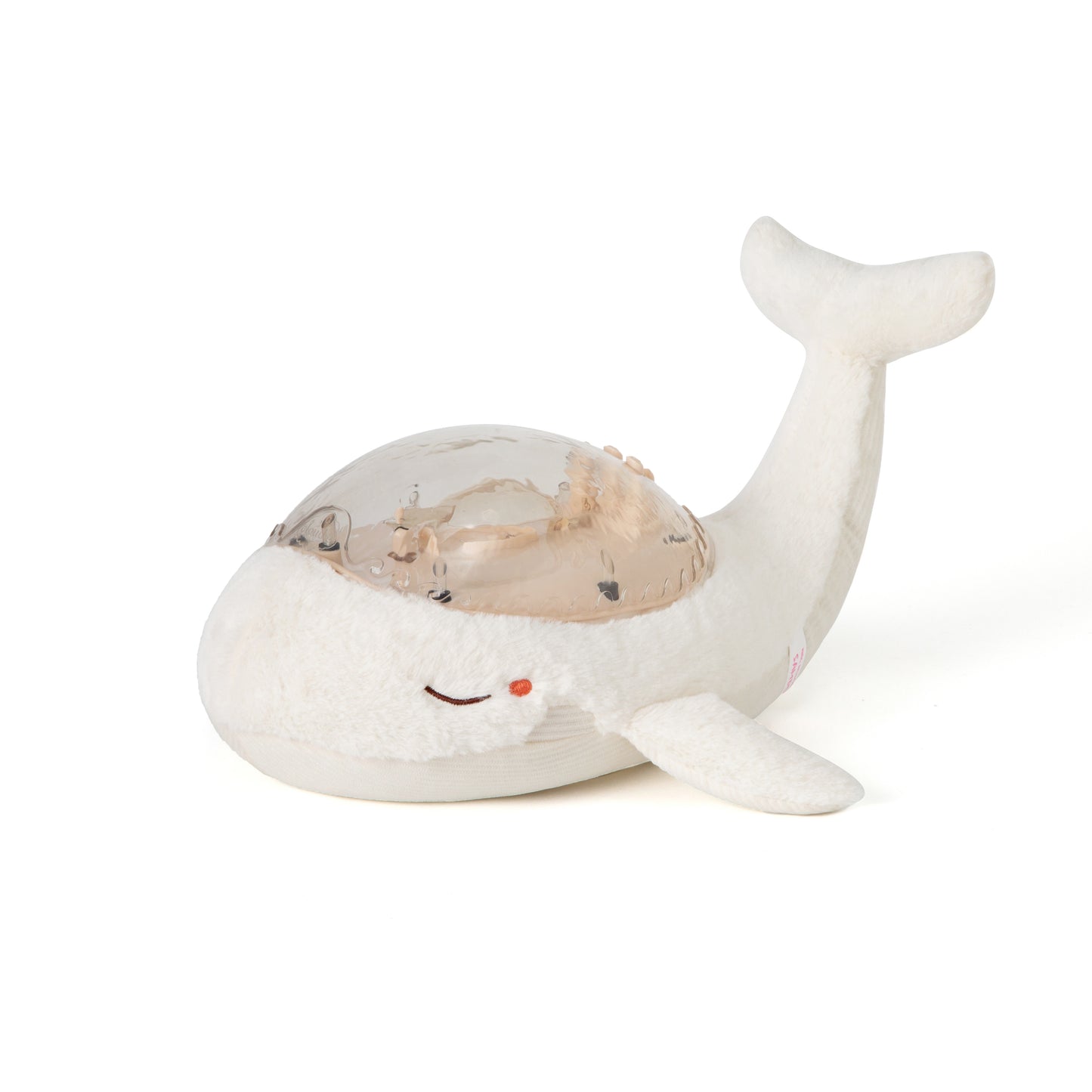 Cloud-B Tranquil Whale Rustgevende Knuffel met geluiden, projectie - Wit