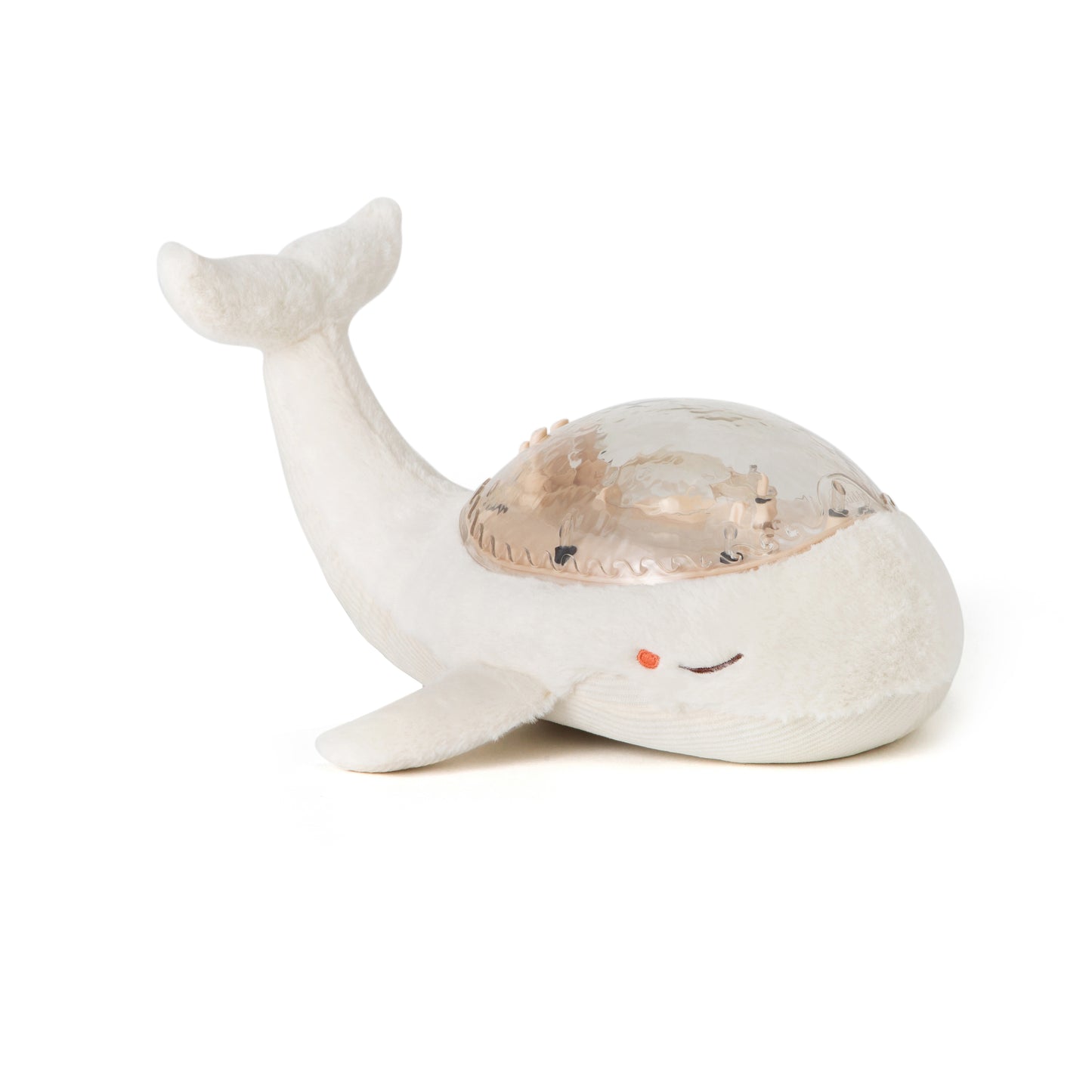 Cloud-B Tranquil Whale Rustgevende Knuffel met geluiden, projectie - Wit