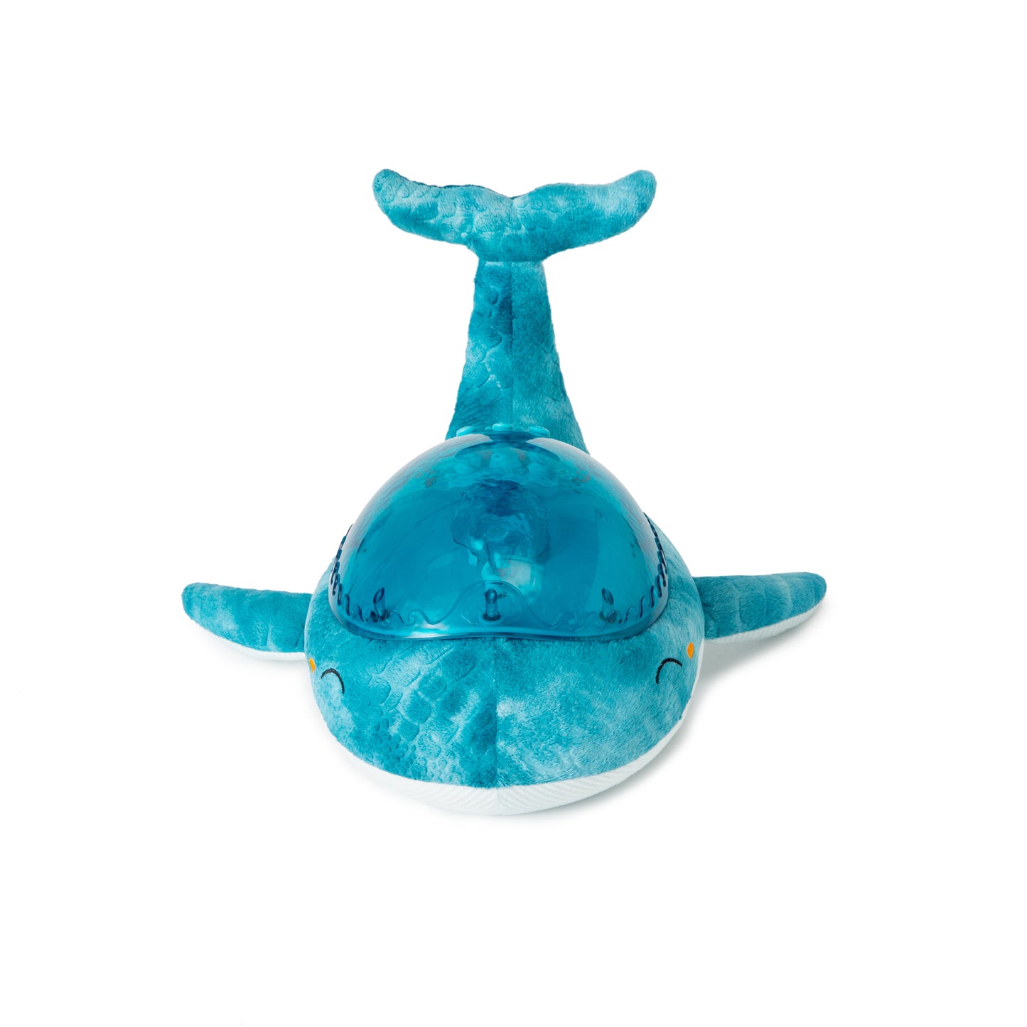 Cloud-B Tranquil Whale Rustgevende Knuffel met geluiden, projectie - Blauw