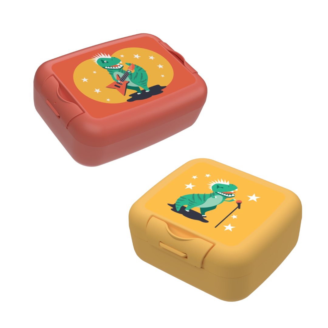 Bundel Cosy & Trendy Back to school set - Snackdoos/Brooddoos - Dino