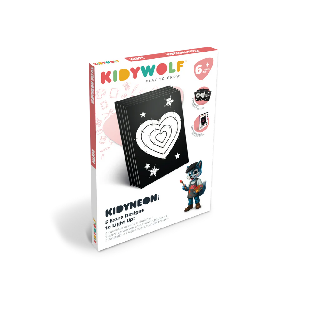 Kidywolf Refill KidyNeon - Navulling voor KidyNeon - Happy
