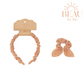 BEAU by Bo Mrs Ertha Accessoires pour cheveux - Bandeau + Chouchou - Blush