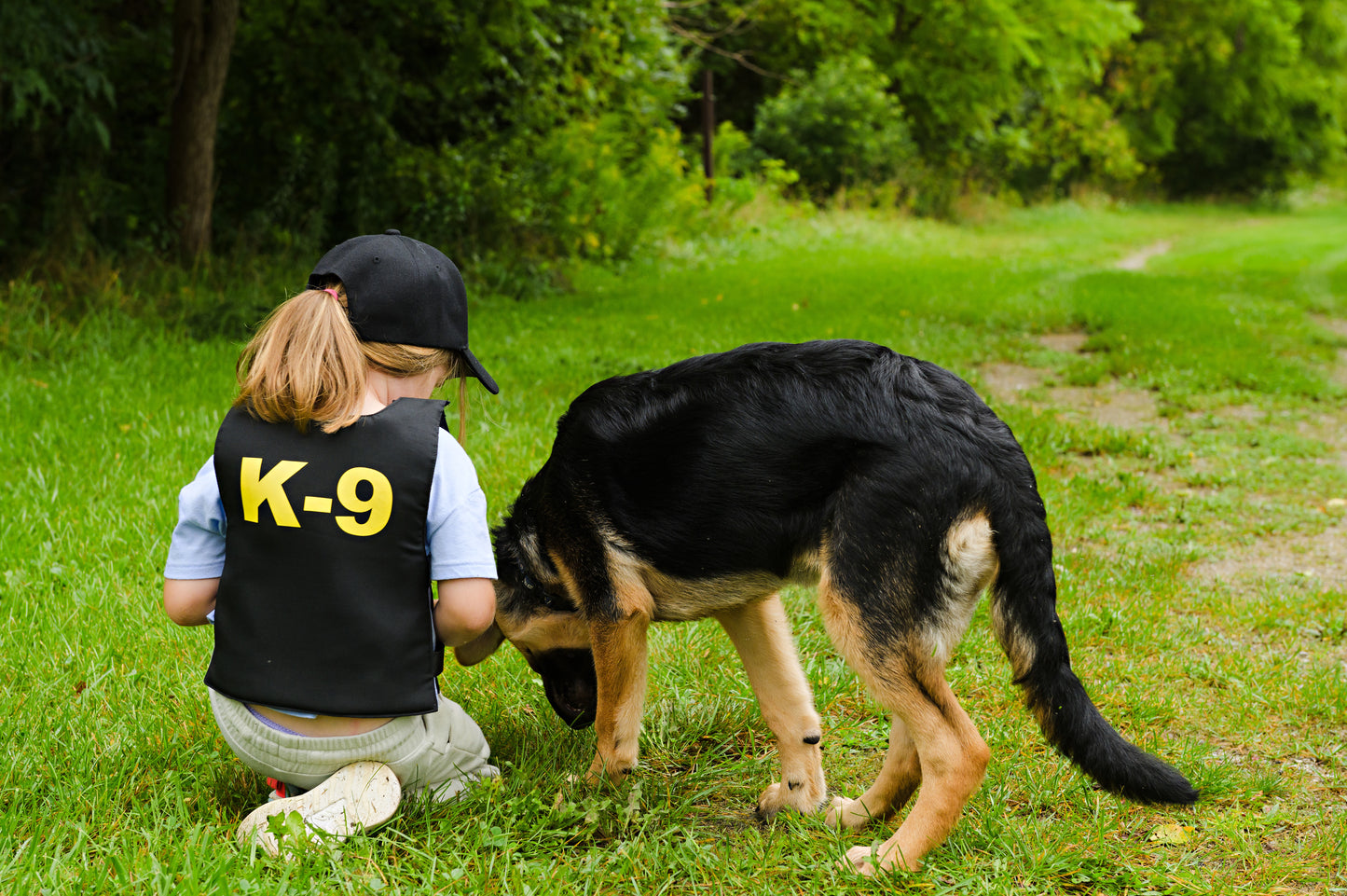 Great Pretenders Verkleedkledij K9-Unit Politie vest met pet en knuffeldier - Multi