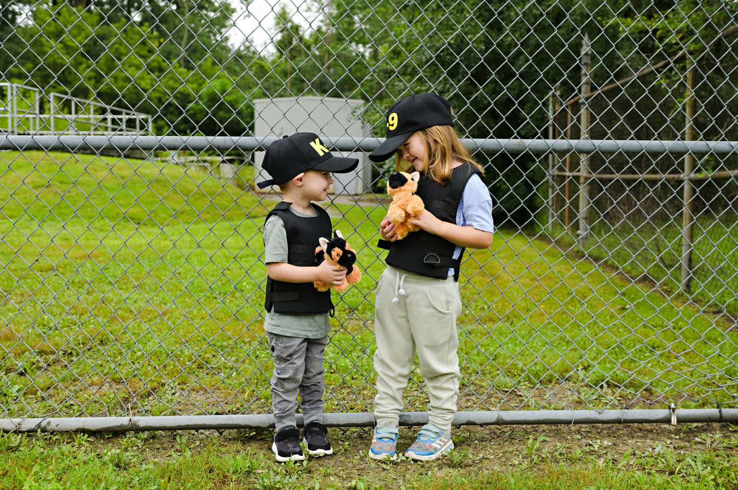 Great Pretenders Verkleedkledij K9-Unit Politie vest met pet en knuffeldier - Multi