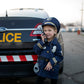 Great Pretenders Déguisement Gilet de police avec chapeau et walkie - Bleu