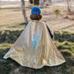 Great Pretenders Fancy Dress Reversible Holographic Lightning Cape - Multi