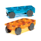 Magna-Tiles Cars 2 stuks - Uitbreidingsset - Geschikt vanaf 3 jaar - Oranje/Blauw