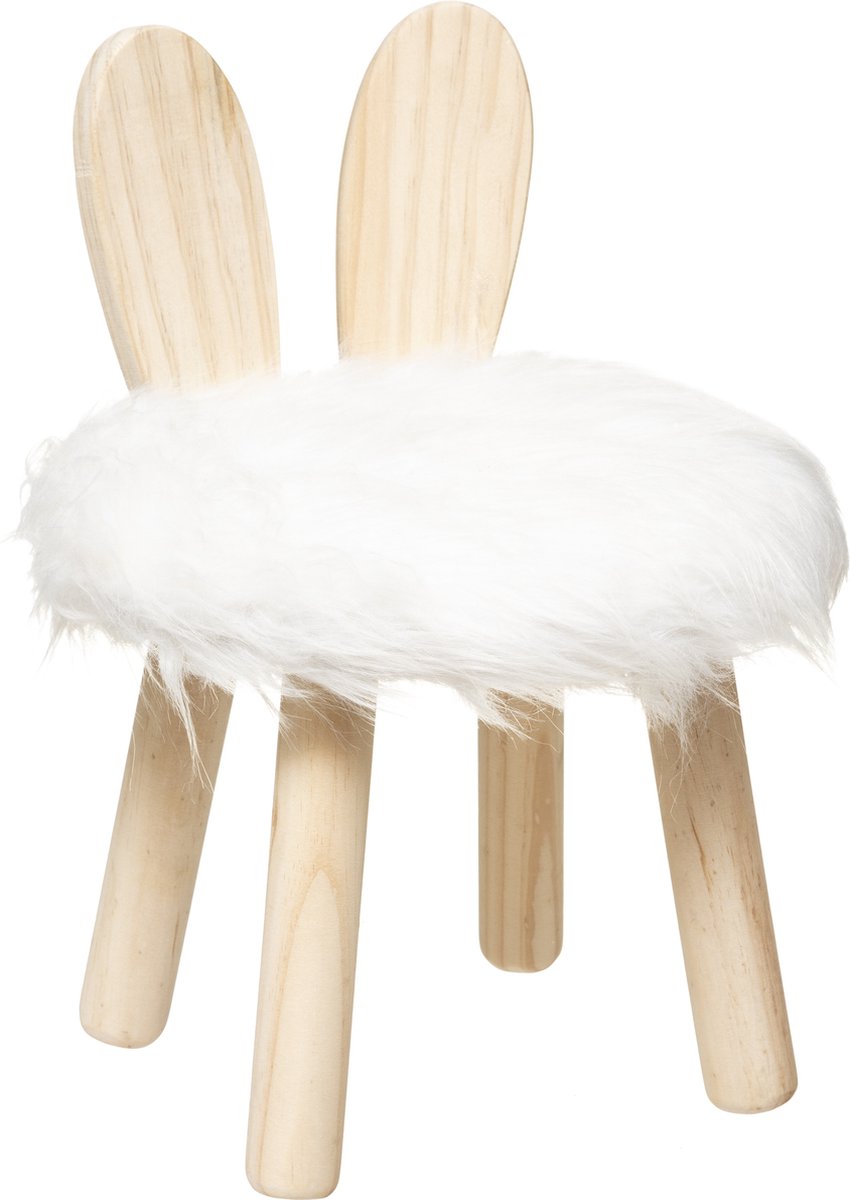 BEAU by Bo Children's table with Rabbit stool White