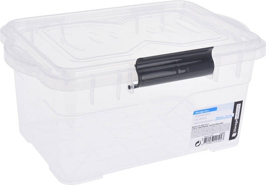 Home &amp; Styling Transparent storage box with lid 3L - 23x16x12cm