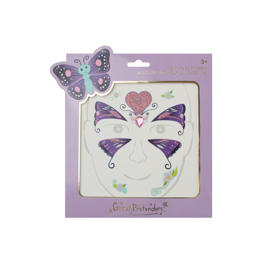 Great Pretenders Dress Up Face Stickers Butterfly Fairy