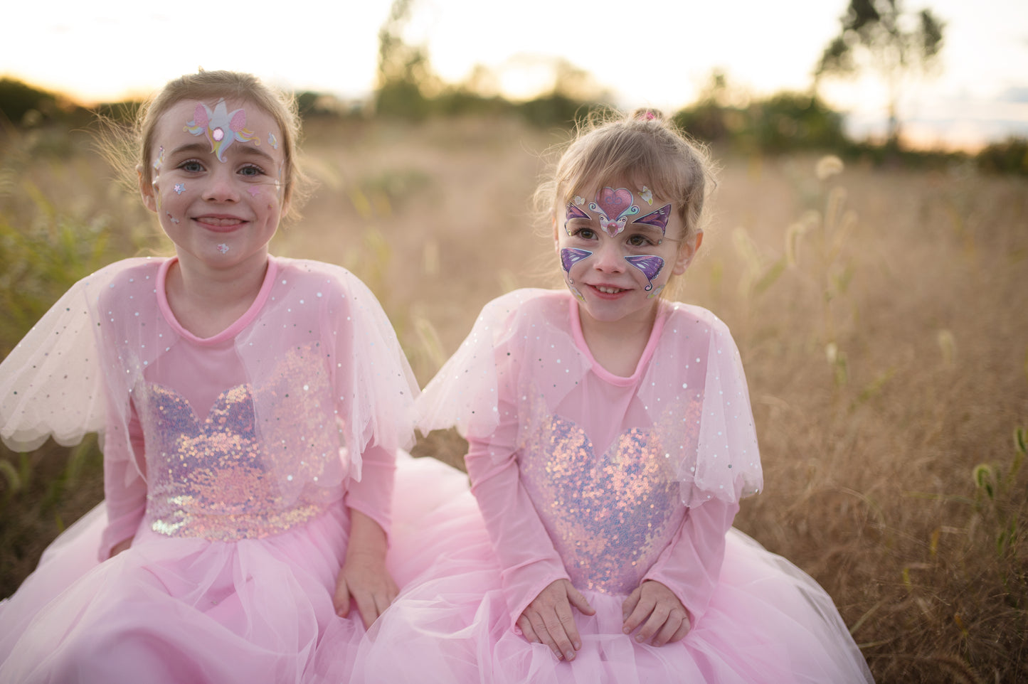 Autocollants pour le visage Great Pretenders, fée papillon