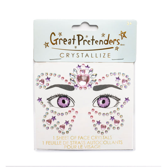 Great Pretenders Dress Up Face Crystals Butterfly Princess