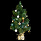 Atmosphera Sapin de Noël artificiel décoré H50 cm - Avec éclairage et boules de Noël - Sapin de Noël