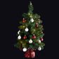 Atmosphera Sapin de Noël artificiel décoré H50 cm - Avec éclairage et boules de Noël - Sapin de Noël