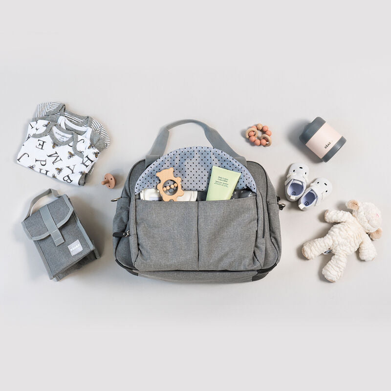 Béaba Geneva Bag nursery bag/diaper bag - Heather Grey