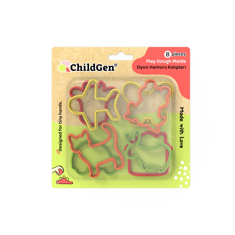 ChildGen Play Dough Uitstekersset - Set van 8 stuks - Multi