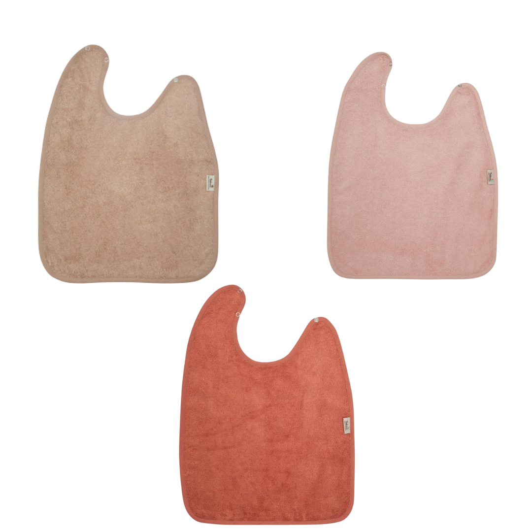 BEAU by Bo Timboo XXL slabben set van 3 - Extra zacht - Apricot Blush/Savannah Sand/Misty Rose