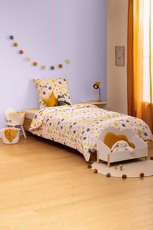 Atmosphera Kids Billie Parure de couette et 1 taie d'oreiller 140x200cm/65x65cm ours