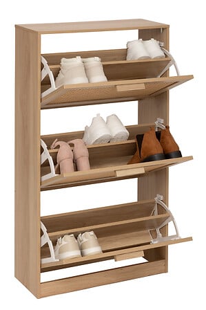 5Five Bank - Étagère à chaussures - Armoire porte-manteau en bambou - Crochets doubles - Équipement de stockage