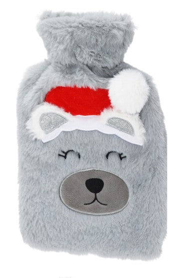 Home & Styling Warmwaterkruik Beertje - 26cm - Lichtgrijs