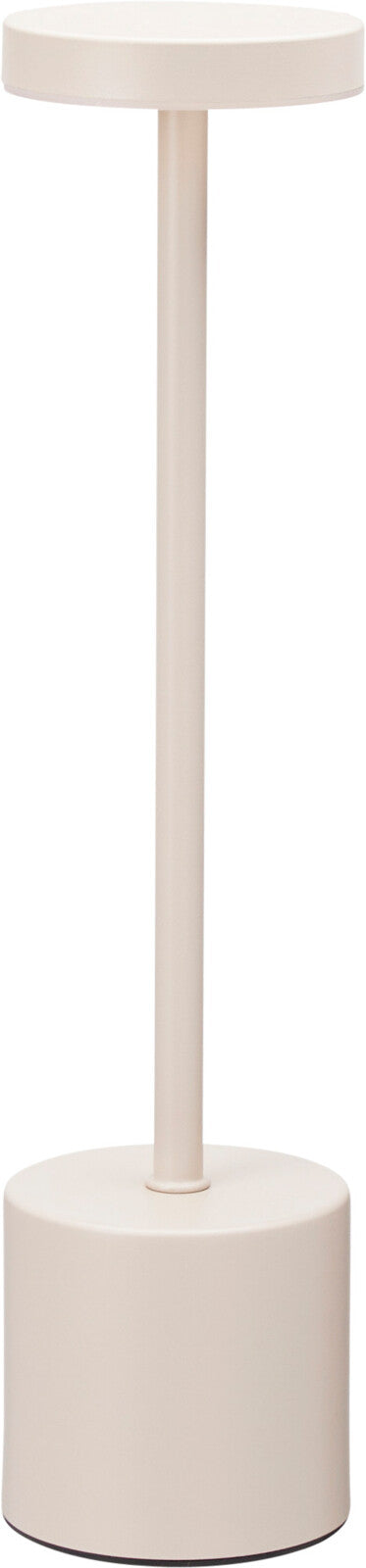 Home & Styling Tafellamp LED - Ø8xH34cm - Excl. batterijen - Cream