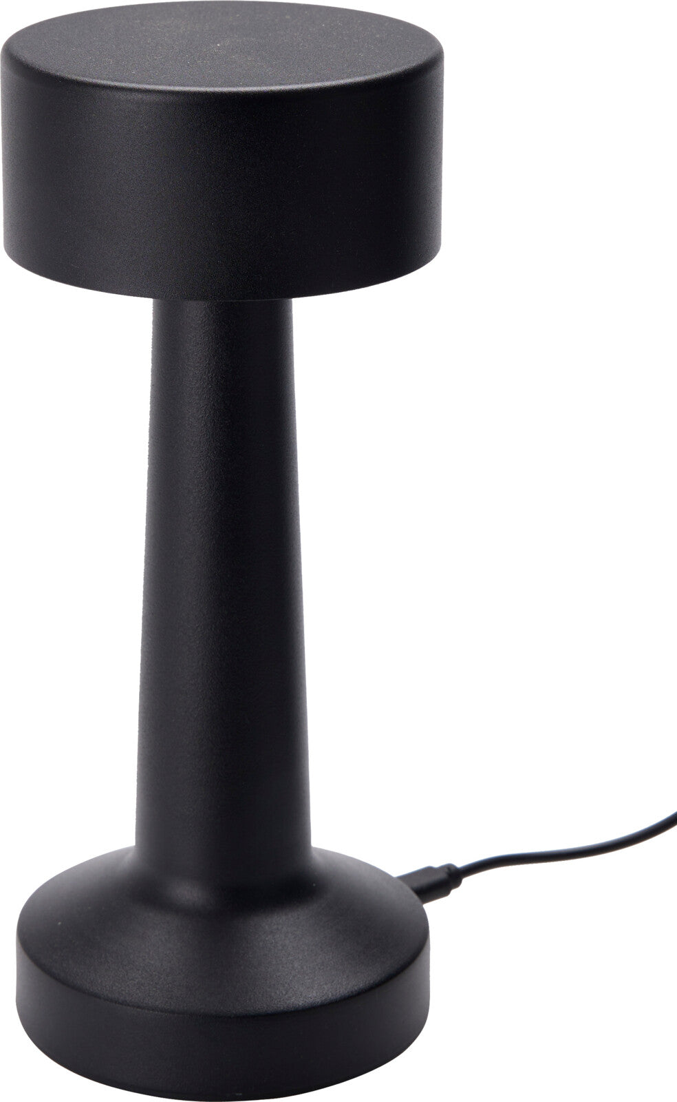 Home & Styling Tafellamp LED - Ø8xH21cm - Excl. batterijen - Zwart