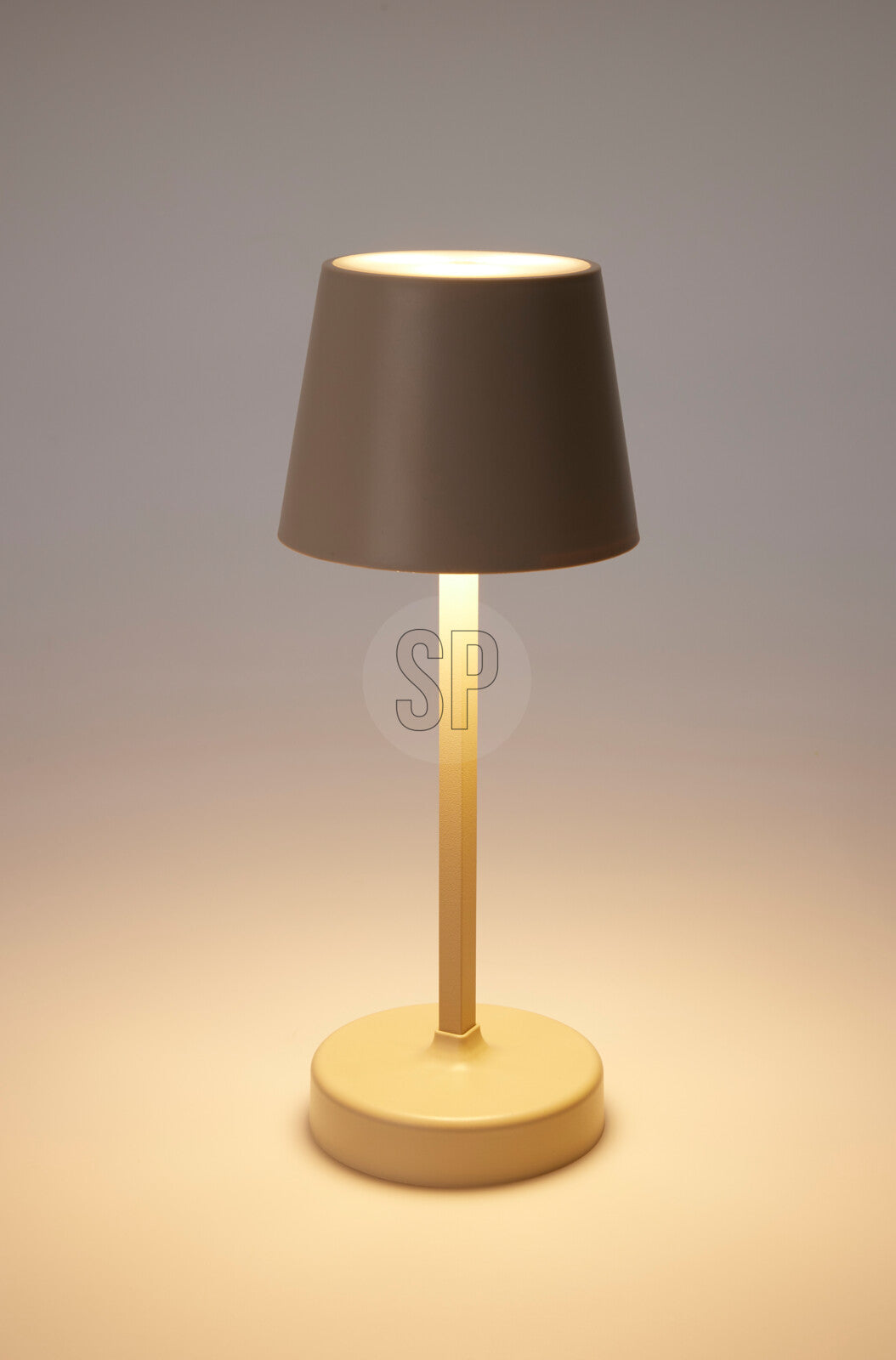 Home & Styling Tafellamp LED - Ø10xH26cm - Excl. batterijen - Beige