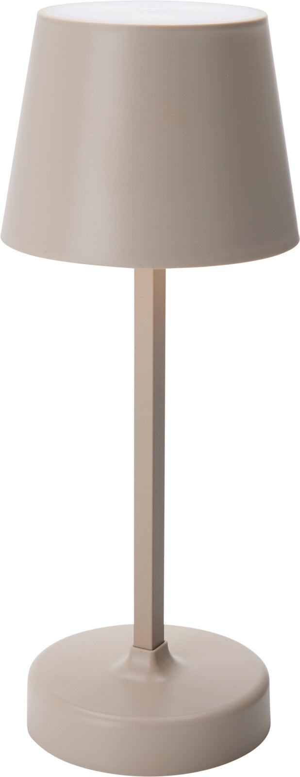Home & Styling Tafellamp LED - Ø10xH26cm - Excl. batterijen - Beige