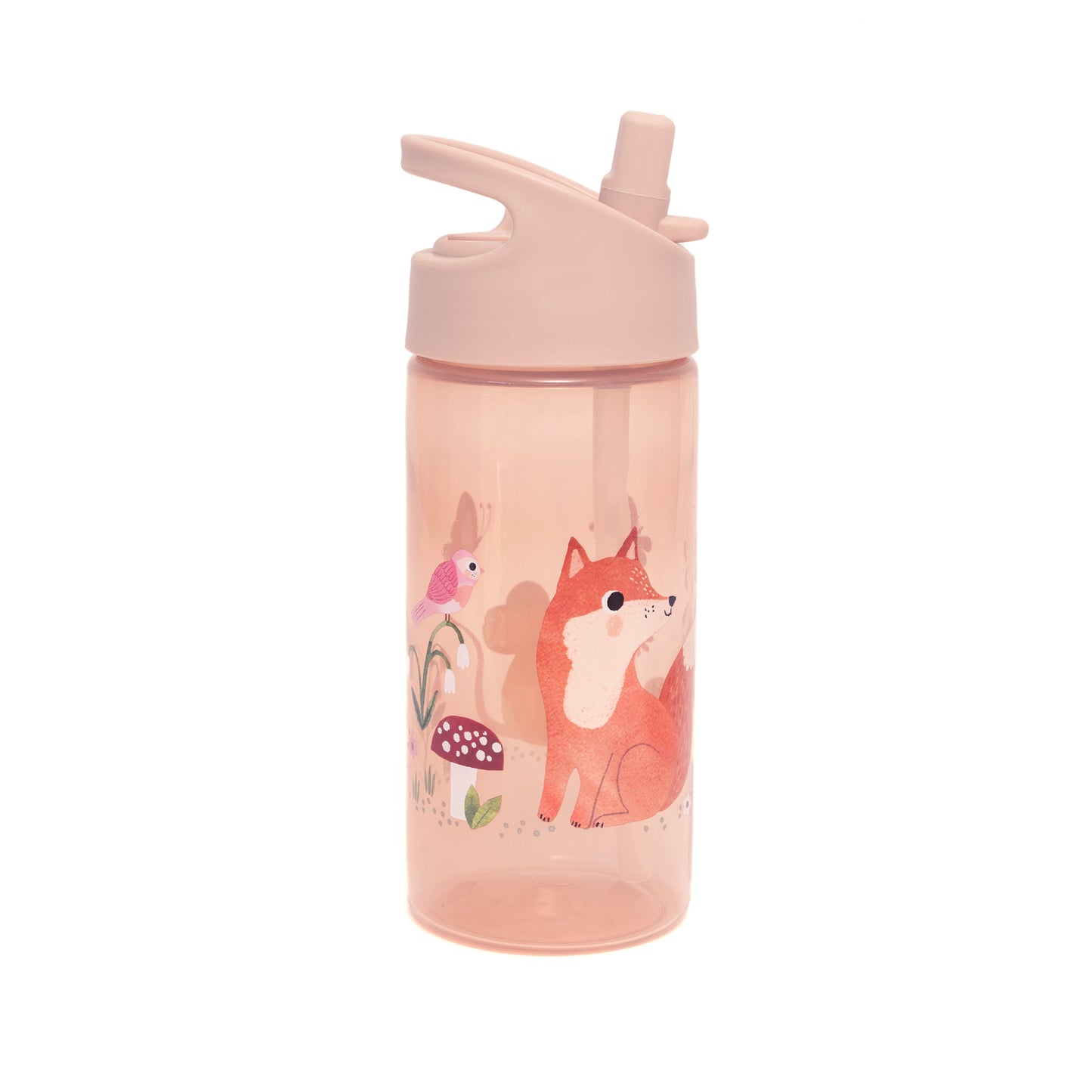 Petit Monkey Drinkfles Woodland - Pink