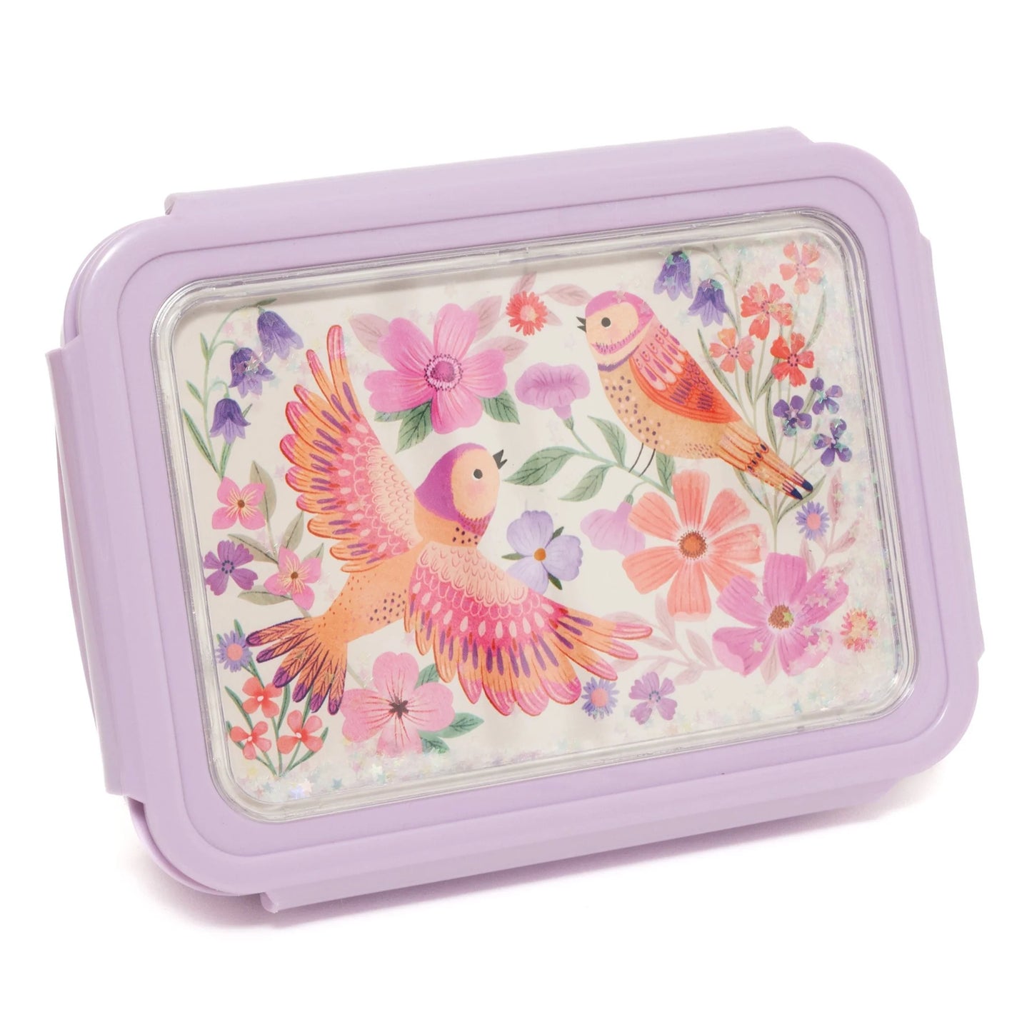 Petit Monkey Bentobox Birds of a Feather Back to School - Paars