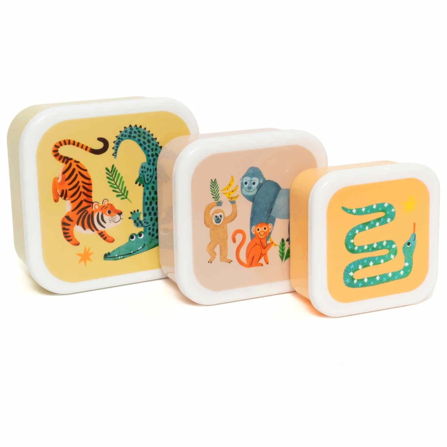 Petit Monkey Snackdozen Upside Down Animals - Set van 3 stuks - Multi