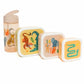 Petit Monkey Snackdozen + Drinkfles Upside Down Animals Back to School set - Multi