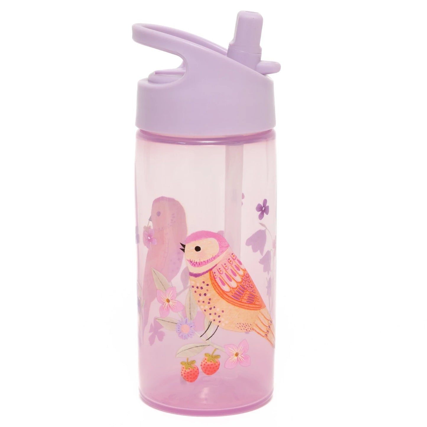 Petit Monkey Drinkfles Birds of a Feather - Paars