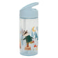 Petit Monkey Bentobox + Drinkfles Bonfire Animals Back to School set - Blauw