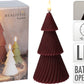 Home & Styling Kerst - Ledkaars boom 15cm - LED - Donkerrood