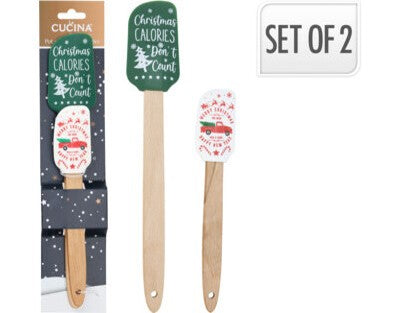 Home & Styling Kerst Pannenlikker siliconen - Set van 2 stuks - Multi