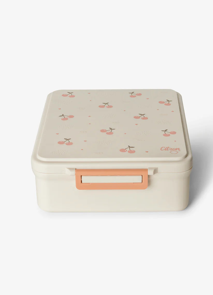 Citron Lunchbox met Voedselbewaarpotje - 19x22x7cm - Cherry