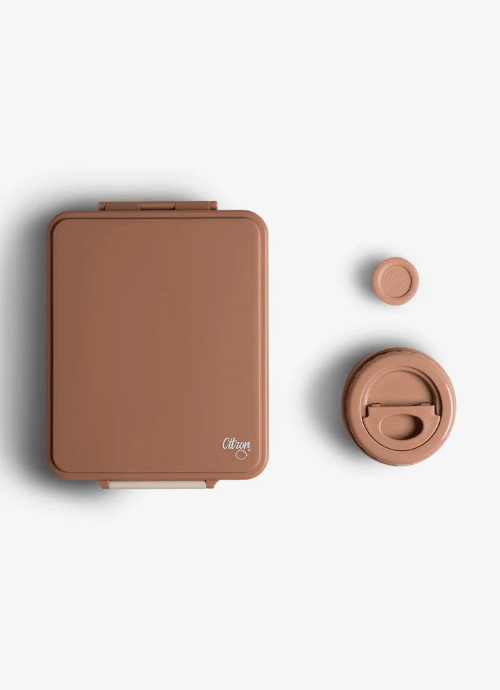 Citron Lunchbox met Voedselbewaarpotje - 19x22x7cm - Blush Pink